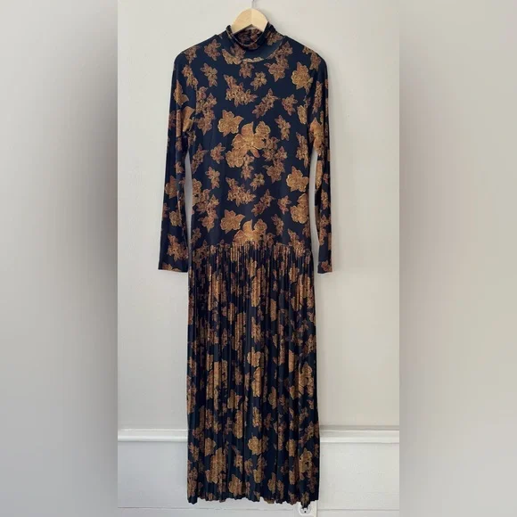 amaya floral long sleeve dress ulla johnson Ulla Johnson Amaya Moonflower Print Dress In Monarch - 30% Off